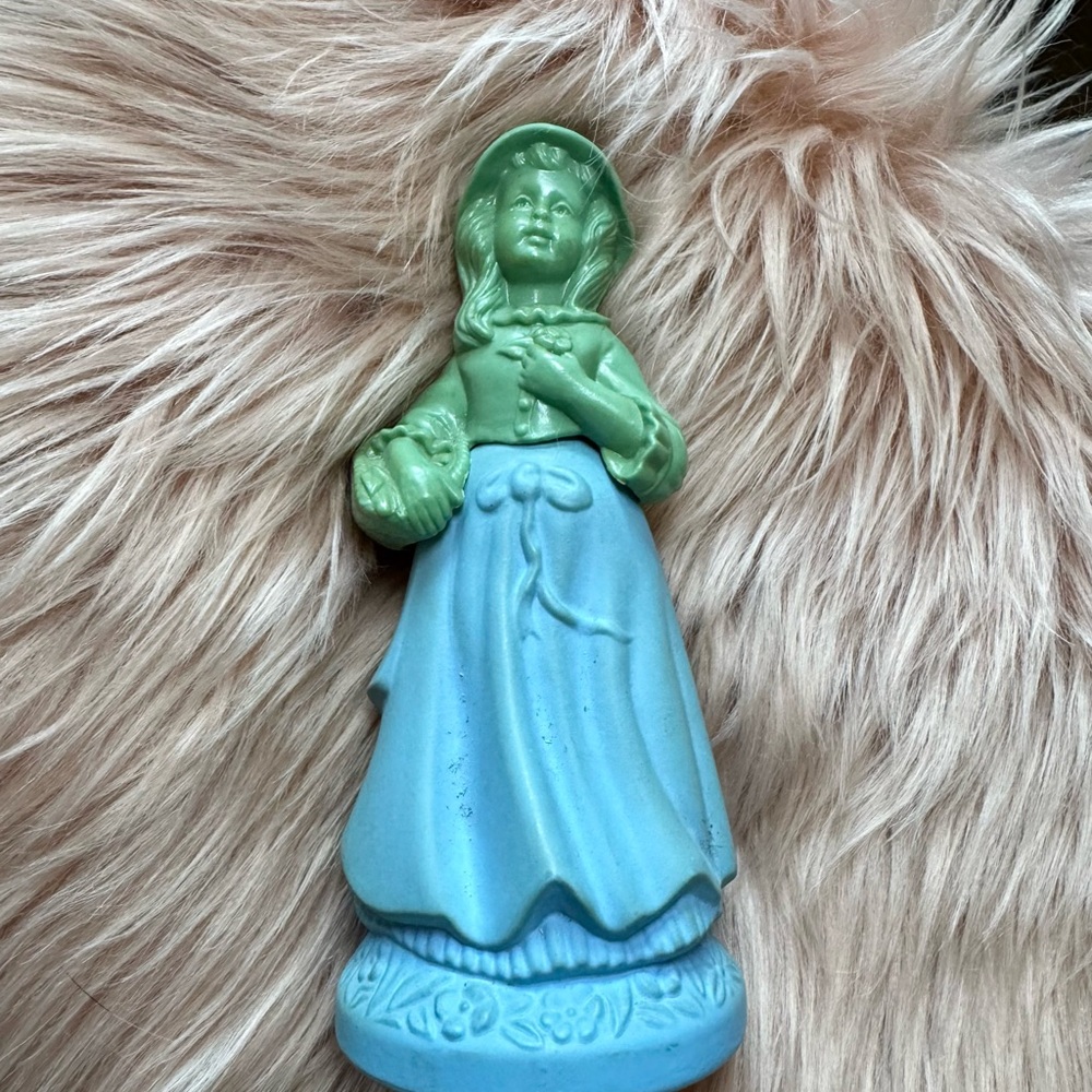 Avon Green and Blue Glass Art Figurine